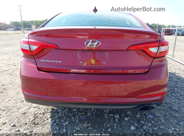 5NPE24AF7GH373267 2016 HYUNDAI SONATA Maroon 