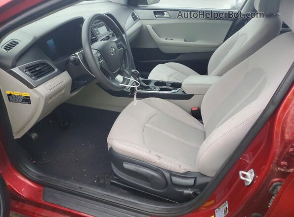 5NPE24AF7GH390201 2016 HYUNDAI SONATA Red Սալոնի դիմացի տեսք