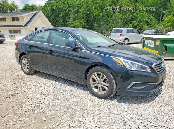 5NPE24AF7GH400922 2016 HYUNDAI SONATA Black Przód prawy