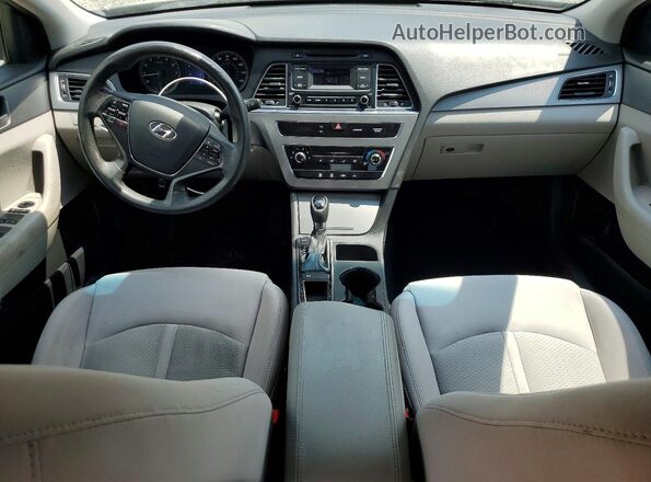5NPE24AF7GH400922 2016 HYUNDAI SONATA Black Widok deski rozdzielczej