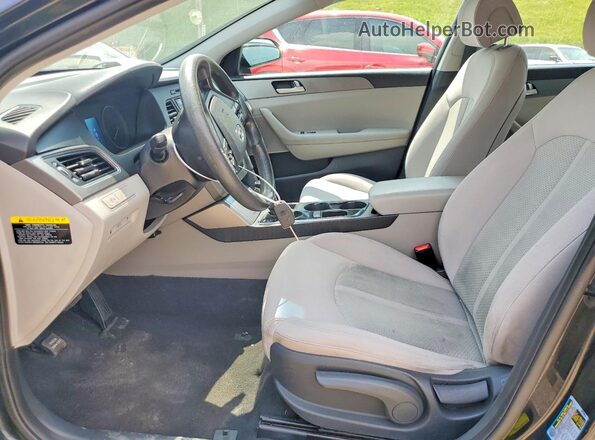 5NPE24AF7GH400922 2016 HYUNDAI SONATA Black Widok wnętrza z przodu