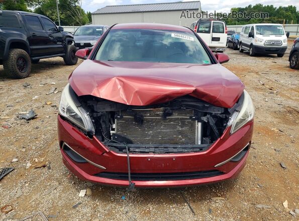 5NPE24AF7GH402153 2016 HYUNDAI SONATA Red Front view