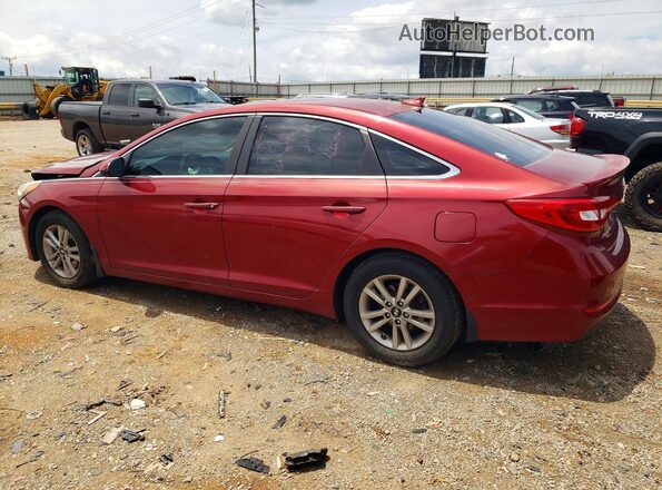 5NPE24AF7GH402153 2016 HYUNDAI SONATA Red Rear left