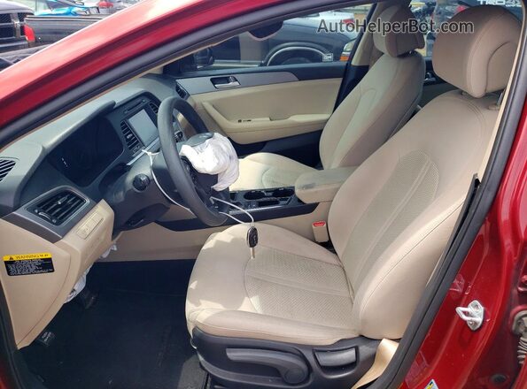 5NPE24AF7GH402153 2016 HYUNDAI SONATA Red Front interior view