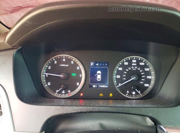 5NPE24AF7GH402153 2016 HYUNDAI SONATA Red Instrument cluster view