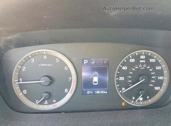 5NPE24AF7HH445392 2017 HYUNDAI SONATA Silver Սարքավորումների վահանակի տեսք