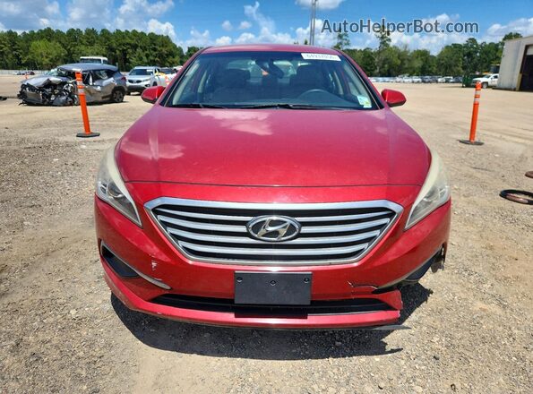 5NPE24AF7HH463696 2017 HYUNDAI SONATA Red წინა ხედი
