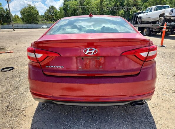 5NPE24AF7HH463696 2017 HYUNDAI SONATA Red უკანა ხედი