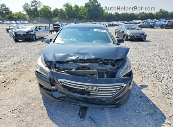 5NPE24AF7HH539353 2017 HYUNDAI SONATA Black Front view
