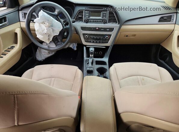 5NPE24AF7HH548926 2017 HYUNDAI SONATA Blue Առջևի վահանակի տեսք