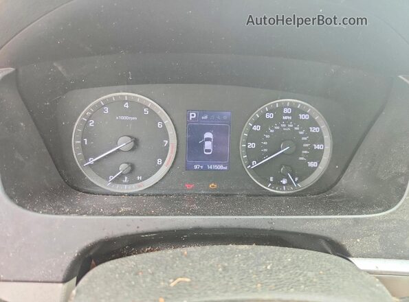 5NPE24AF7HH581473 2017 HYUNDAI SONATA Blue Vista del cuadro de instrumentos