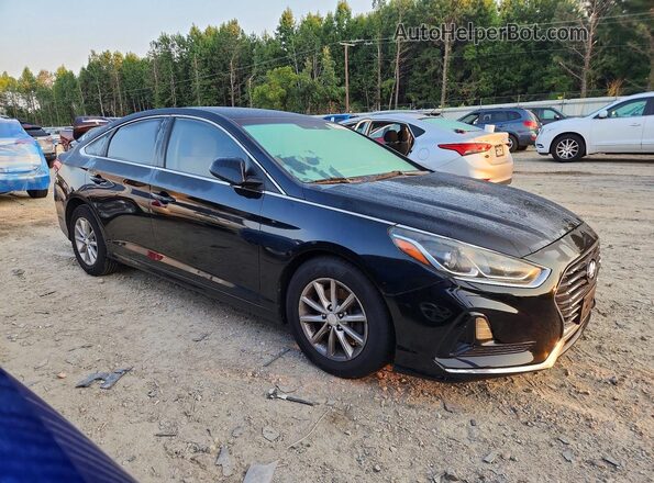 5NPE24AF7JH704565 2018 HYUNDAI SONATA Черный Передняя правая четверть