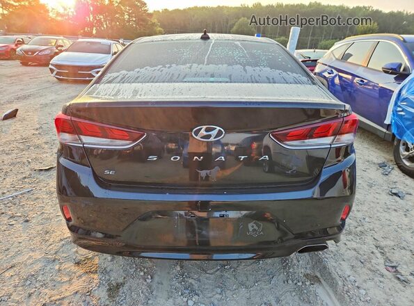 5NPE24AF7JH704565 2018 HYUNDAI SONATA Черный Вид сзади