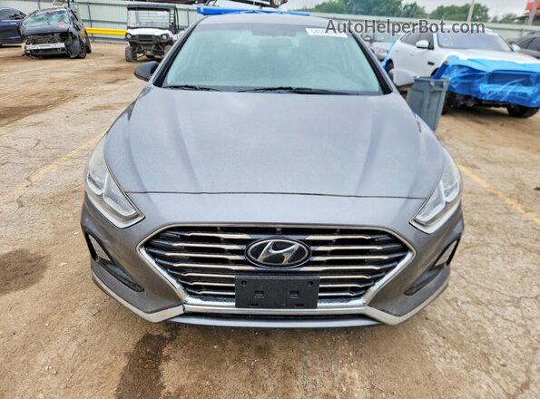 5NPE24AF7KH757610 2019 HYUNDAI SONATA Gray წინა ხედი