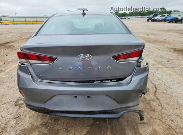 5NPE24AF7KH757610 2019 HYUNDAI SONATA Gray უკანა ხედი