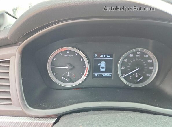 5NPE24AF7KH757610 2019 HYUNDAI SONATA Gray ხელსაწყოთა პანელის ხედი