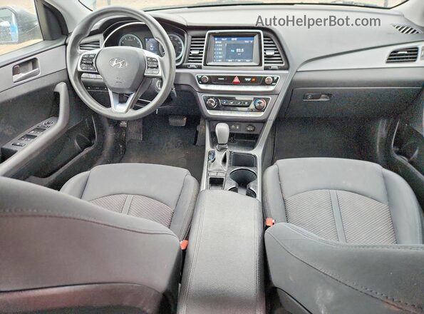5NPE24AF7KH757610 2019 HYUNDAI SONATA Gray წინა პანელის ხედი