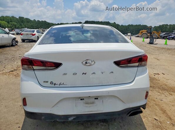 5NPE24AF7KH769143 2019 HYUNDAI SONATA White Rear view