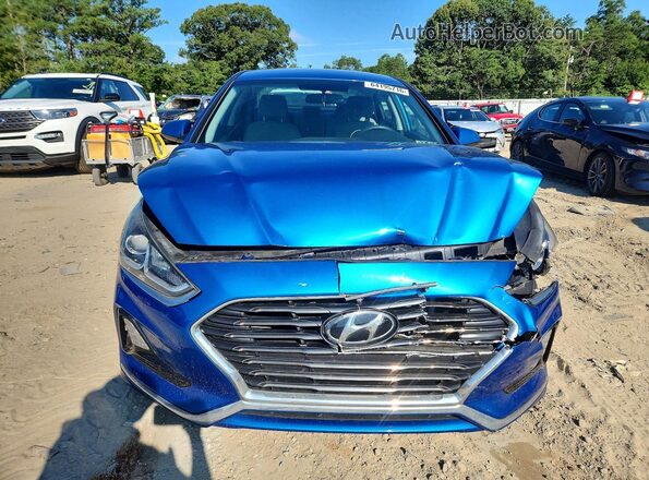 5NPE24AF7KH770101 2019 HYUNDAI SONATA Blue Widok z przodu
