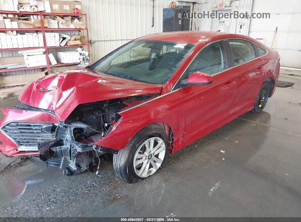 5NPE24AF7KH787786 2019 HYUNDAI SONATA Burgundy Front left