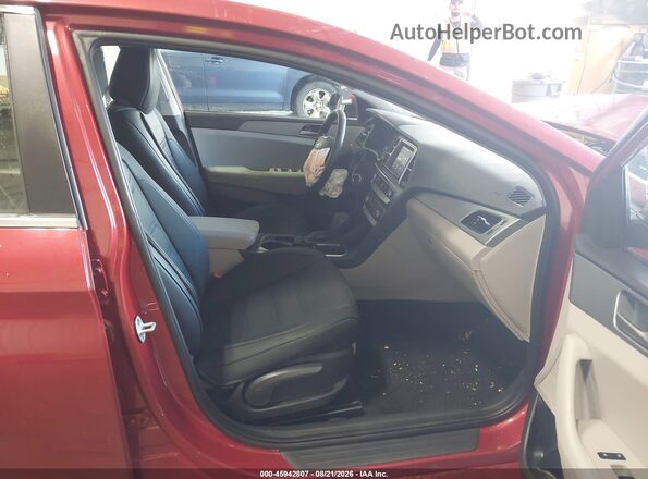 5NPE24AF7KH787786 2019 HYUNDAI SONATA Burgundy Front interior view