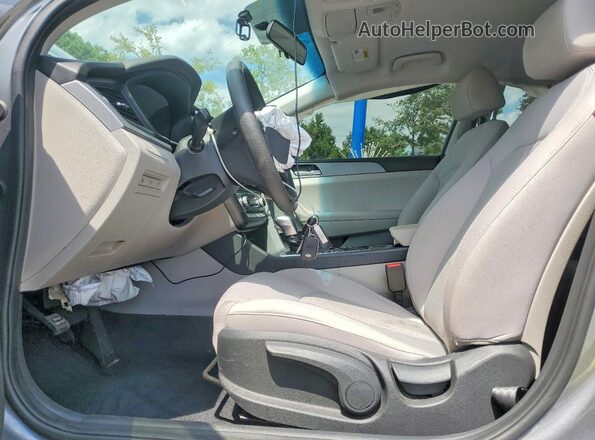 5NPE24AF7KH792860 2019 HYUNDAI SONATA Серый Вид салона спереди
