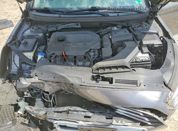 5NPE24AF7KH792860 2019 HYUNDAI SONATA Серый Вид задней части салона