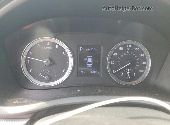 5NPE24AF7KH792860 2019 HYUNDAI SONATA Серый Вид щитка приборов