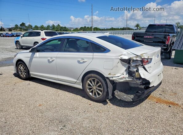 5NPE24AF7KH808085 2019 HYUNDAI SONATA White Հետևի ձախ