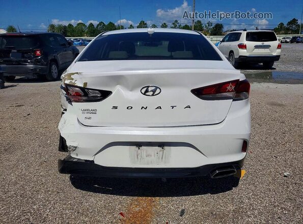 5NPE24AF7KH808085 2019 HYUNDAI SONATA White Հետևի տեսք