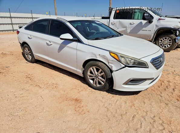 5NPE24AF8GH279107 2016 HYUNDAI SONATA White Przód prawy