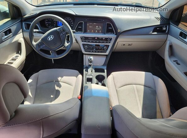 5NPE24AF8GH279107 2016 HYUNDAI SONATA White Widok deski rozdzielczej
