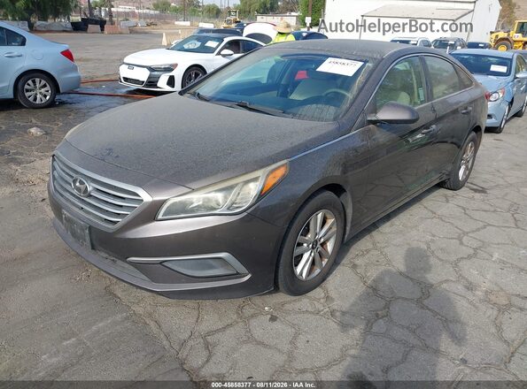 5NPE24AF8GH279883 2016 HYUNDAI SONATA Gray Przód lewy