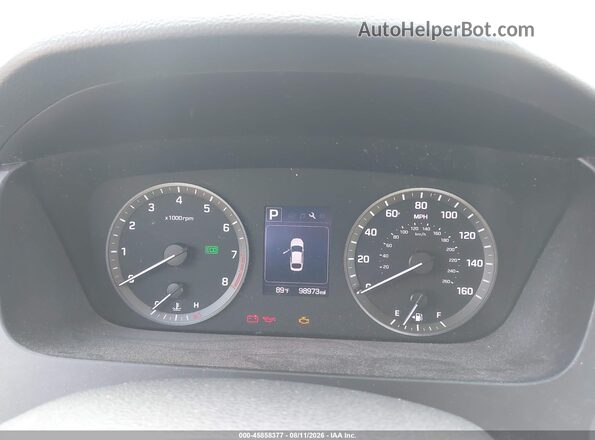 5NPE24AF8GH279883 2016 HYUNDAI SONATA Gray Widok tylnych siedzeń