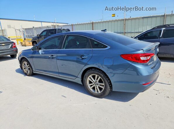 5NPE24AF8GH285098 2016 HYUNDAI SONATA Blue Задня ліва чверть