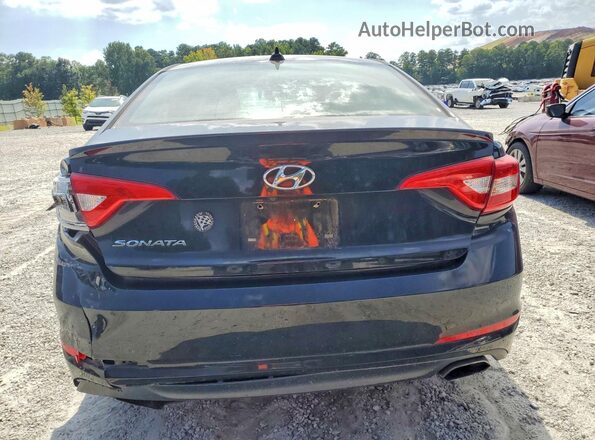 5NPE24AF8GH286753 2016 HYUNDAI SONATA Черный Вид салона спереди