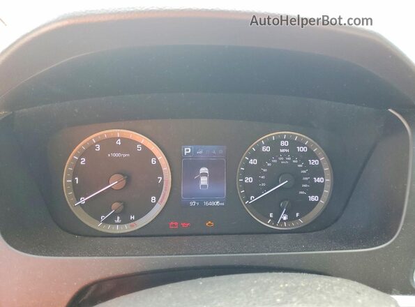 5NPE24AF8GH286753 2016 HYUNDAI SONATA Черный Вид задних сидений