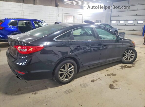 5NPE24AF8GH296134 2016 HYUNDAI SONATA Black Trasero derecho