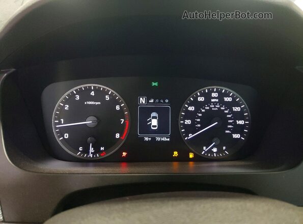 5NPE24AF8GH296134 2016 HYUNDAI SONATA Black Vista del cuadro de instrumentos