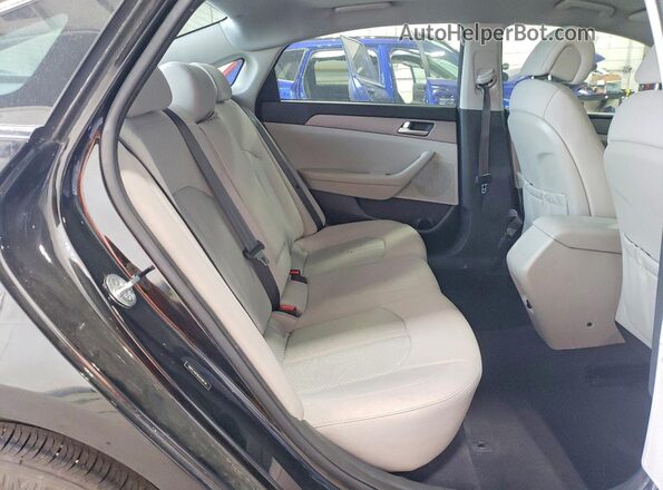 5NPE24AF8GH296134 2016 HYUNDAI SONATA Black Vista de los asientos traseros