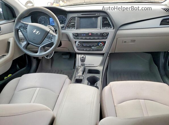 5NPE24AF8GH304135 2016 HYUNDAI SONATA Серебряный Панорамный вид салона 360°