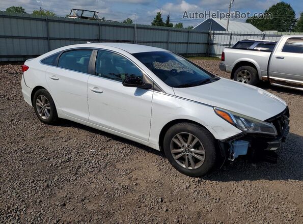 5NPE24AF8GH306984 2016 HYUNDAI SONATA White Delantero derecho