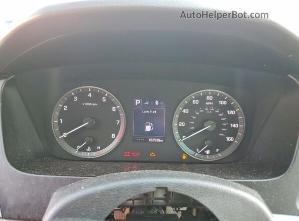 5NPE24AF8GH306984 2016 HYUNDAI SONATA White Vista del cuadro de instrumentos
