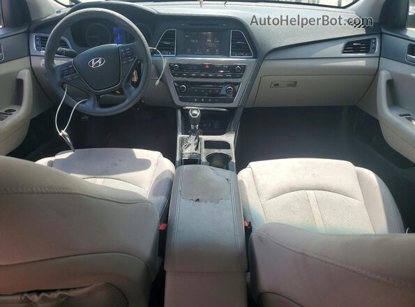 5NPE24AF8GH340035 2016 HYUNDAI SONATA Blue Առջևի վահանակի տեսք
