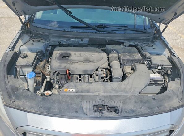 5NPE24AF8GH340035 2016 HYUNDAI SONATA Blue Սալոնի հետևի տեսք