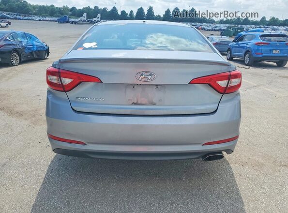 5NPE24AF8GH340035 2016 HYUNDAI SONATA Blue Հետևի տեսք