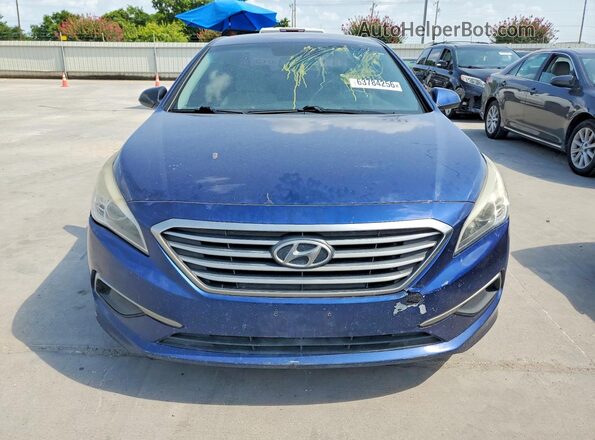 5NPE24AF8GH391616 2016 HYUNDAI SONATA Blue Դիմացի տեսք