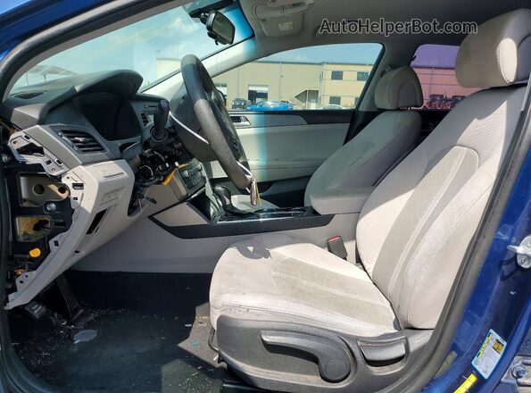 5NPE24AF8GH391616 2016 HYUNDAI SONATA Blue Սալոնի դիմացի տեսք