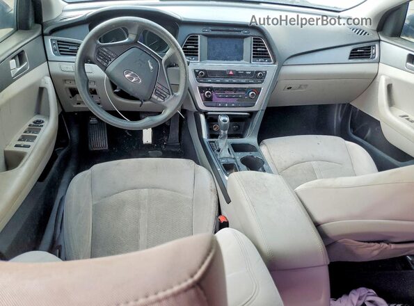5NPE24AF8GH391616 2016 HYUNDAI SONATA Blue Առջևի վահանակի տեսք