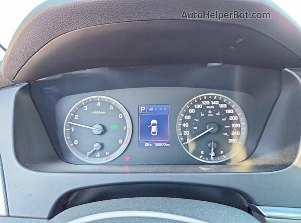 5NPE24AF8GH408916 2016 HYUNDAI SONATA White Սարքավորումների վահանակի տեսք